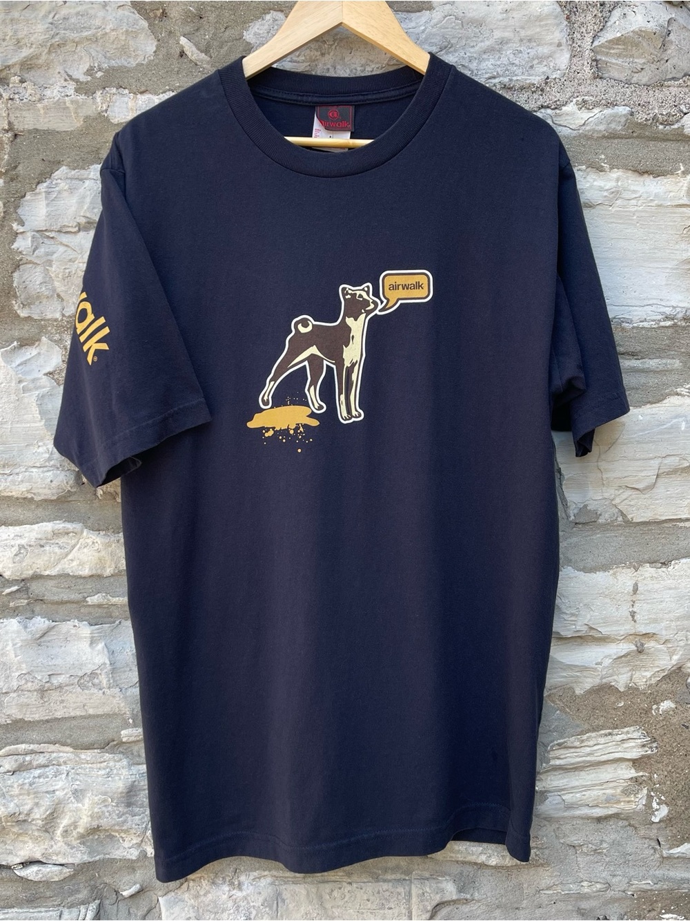 Vintage 90s Airwalk Dog Piss Skateboard T Shirt Mens Size XL Made In Canada